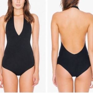American apparel halter neck bodysuit size L